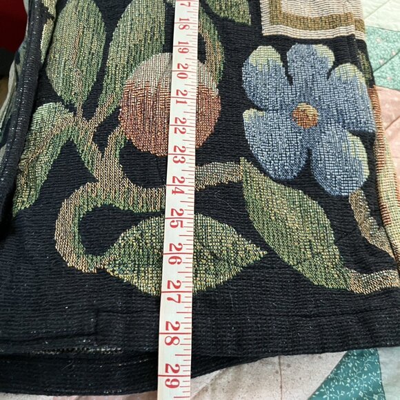 Vintage Painted Pony Blazer Womens Floral Tapestry Black Brown Jacket Western 90 - Picture 8 of 9